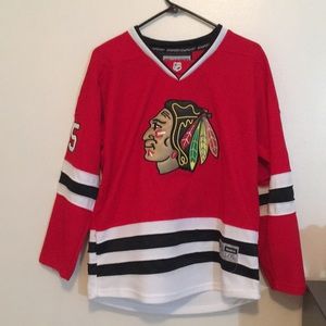 Black hawks jersey Shaw 65